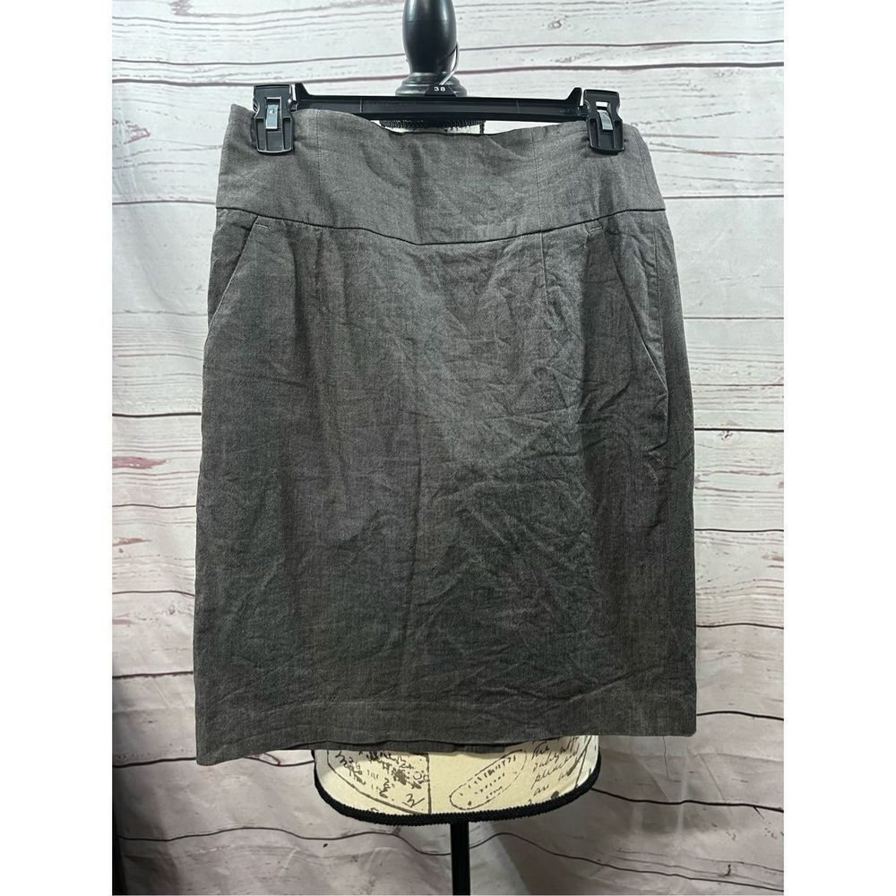 Banana Republic Women's Gray Pencil Skirt Stretch Size 4